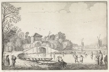 Paisagem de Inverno com patinadores perto de uma ponte
Paisagens (título da série)
Amenissimae aliquot requculae (título da série)