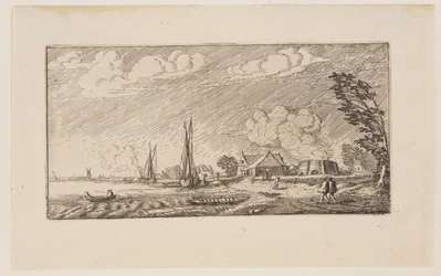 Lime-Kiln em tempo de tempestade, de Six Landscapes