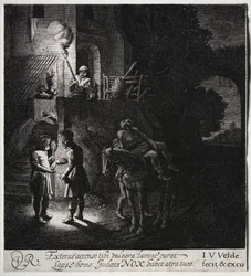 O bom samaritano pagando ao estalajadeiro