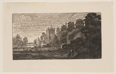 O "Spaernwouder" ou "Amsterdamsche Poort" em Haarlem, de Seis paisagens