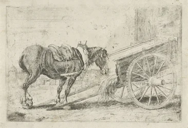 Cavalo com uma carroça Animais (título da série) Zoographiam (título da série)