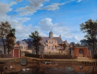 O castelo de Goudestein, no rio Vecht, perto de Maarsen