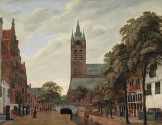 Vista do Canal de Oude Delft, Delft, c.1660