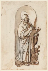 São Lucas em um nicho