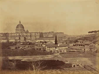 São Pedro visto de cima dos poços de areia, Roma