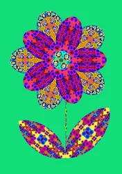 Corte de flores em verde, 2020