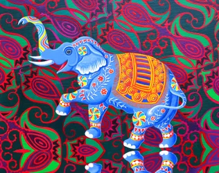 Elefante indiano, 2016,