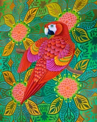 papagaio vermelho, 2021