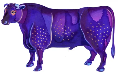 Taurus the Bull, 1996, (Tinta e guache)