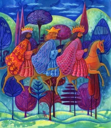The Three Kings Christmas, 2004 (tinta e guache)
