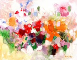 Jardim de confetes, c.2023 (aguarela sobre papel)