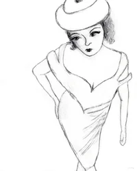 Fashion Molly, 2023 (lápis sobre papel)