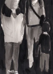 Compradores de férias, c.2017 (tinta sobre papel)