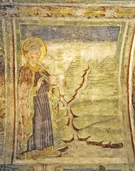 Deus separa a terra da água, 1490