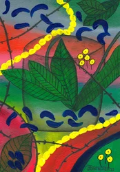 Planta em vaso vibrante