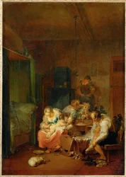 Interior, manhã (pintura sobre tela)