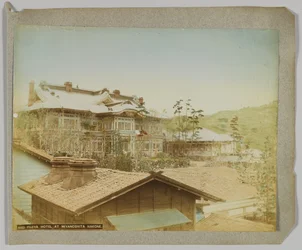 Fujiya Hotel, Miyanoshita, Hakone, Província de Kanagawa, Japão (foto a p/b colorida à mão)