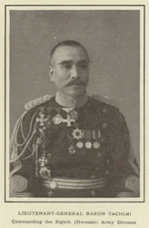 Tenente-General Barão Tachimi, Comandando a Oitava Divisão do Exército (Hirosaki)