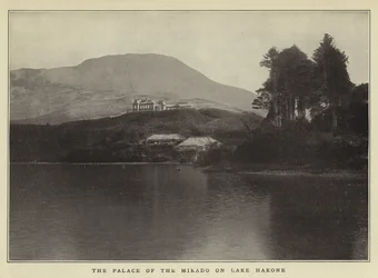 O Palácio do Mikado no Lago Hakone