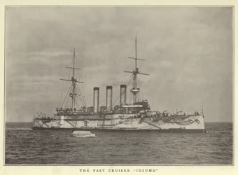 O cruzador rápido Idzumo