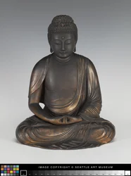 Buda Amida em um pedestal de lótus