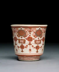 Taça, Província de Kaga, era Meiji (porcelana)