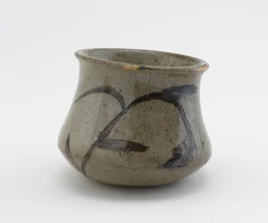 Tigela de serviço individual com base larga e flamante, prefeitura de Saga, período Edo, século XVII a XIX (cerâmica)