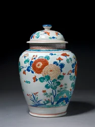 Jarra com tampa, c.1670-80 (porcelana kakiemon)