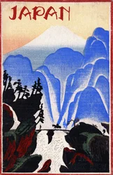Paisagem do Japão. Pintura, Japão