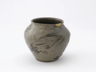Jarro de água de cerimônia de chá, prefecture de saga, período de Edo, 17º-18º século (cerâmica)