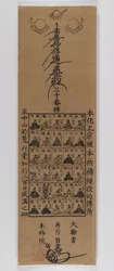 Trinta deuses da seita Nichiren (impressão em xilogravura)