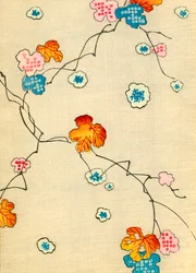 Impressão de Folhas de Queda de Madeira