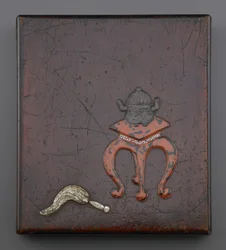 Escrevendo caixa, período de Edo (madeira)