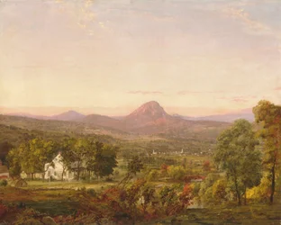 Paisagem de outono, Sugar Loaf Mountain, condado de Orange, Nova Iorque, c. 1870-75