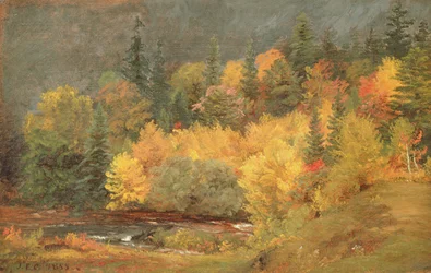 Outono pelo ribeiro, 1855