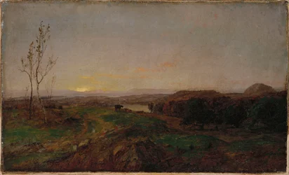 Paisagem do início da noite