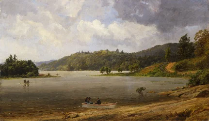 No lago Wawayanda, Nova Jersey, 1873