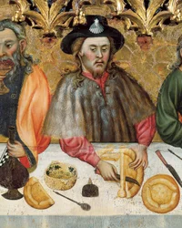 Última ceia, detalhe c.1370-1400
