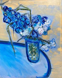 Fleur De Sel N.º 3 Domingos Azuis, 2021 (óleo sobre tela)