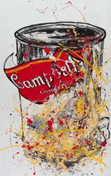 Pasta de dentes, 2019 (tinta de casa e tinta sobre tela)