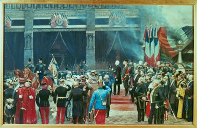 Funerailles de Louis Pasteur, 5 de outubro ... (pintura sobre tela)