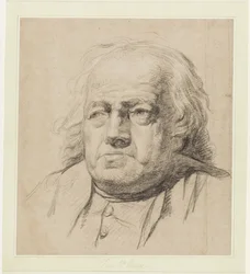 Retrato de meio-corpo de um homem idoso