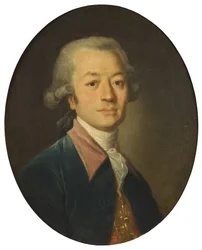 Retrato de um homem de azul