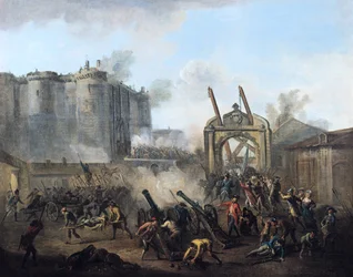 A tomada da Bastilha em 14 de julho de 1789