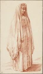Uma mulher de vestido russo