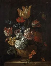 Peça de flor (óleo sobre tela)