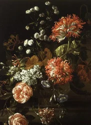 Natureza Morta de Flores Sortidas (óleo sobre tela)