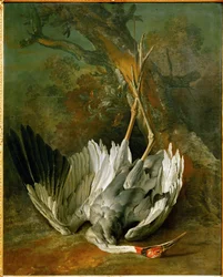 O grou morto (óleo sobre tela)