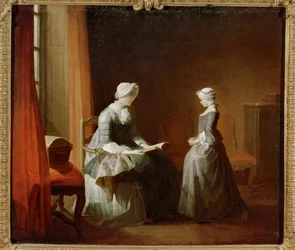Uma educação decente (pintura sobre tela)