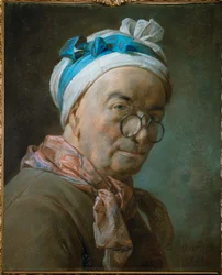 Autorretrato de Chardin com pince-nez ...